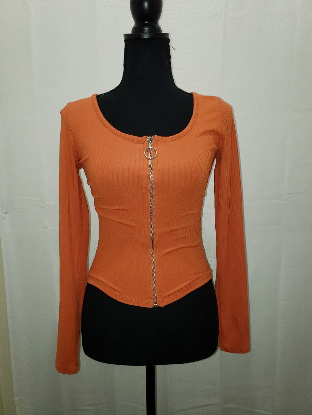 Derek Heart Long Sleeve Zip Up Shirt